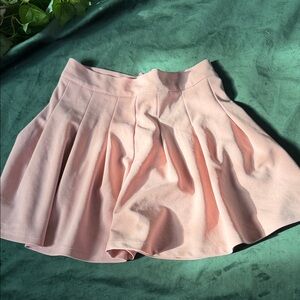 Mi Ami Women’s Pink Pleated Skater Skirt